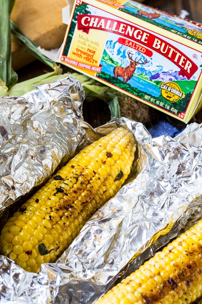 Grilled Garlic Parmesan Corn