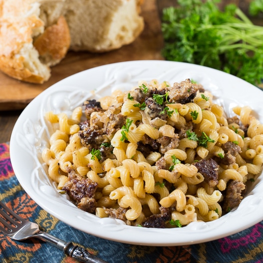 Pasta with Sausage Cream Sauce