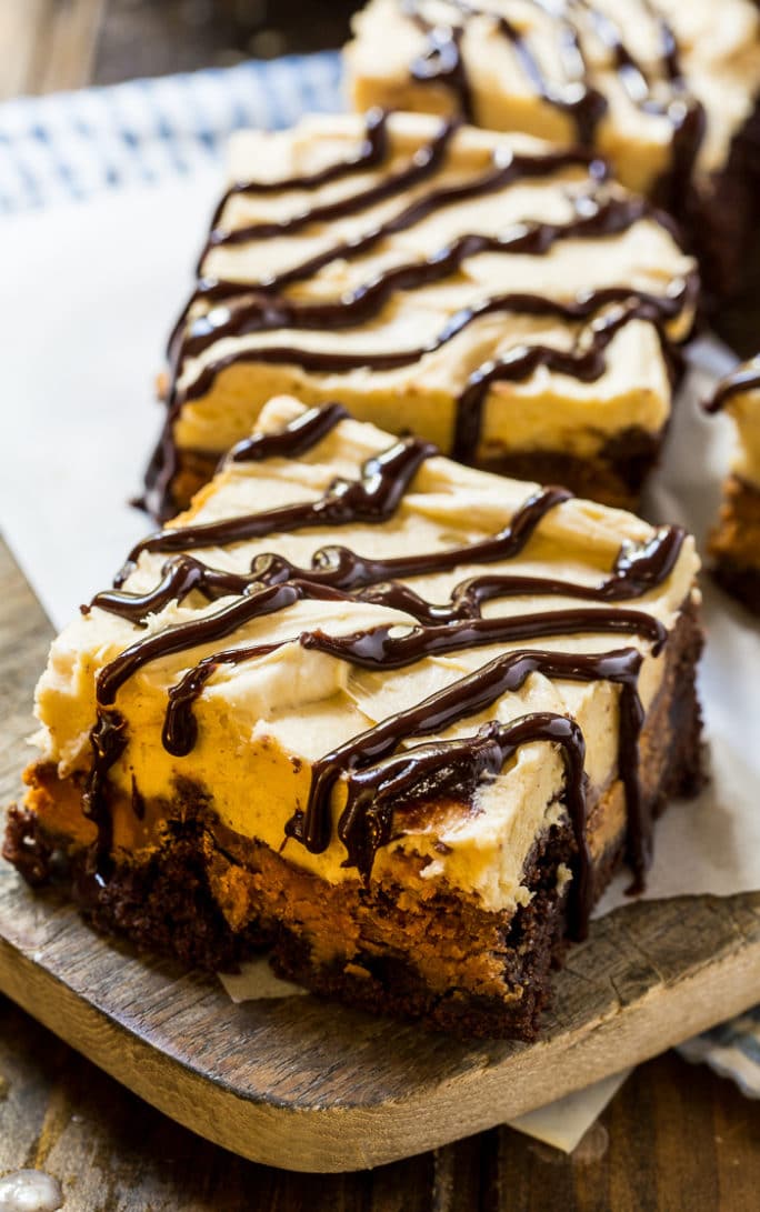 Peanut Butter Cup Brownies with Peanut Butter Frosting