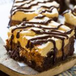 Peanut Butter Cup Brownies with Peanut Butter Frosting