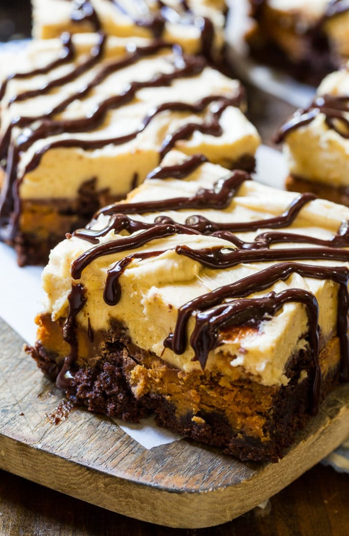 Peanut Butter Cup Brownies with Peanut Butter Frosting