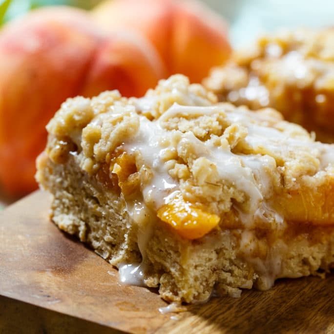 Peach Cobbler Bars