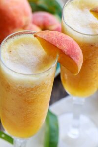 Frozen Peach Bellini Mocktail