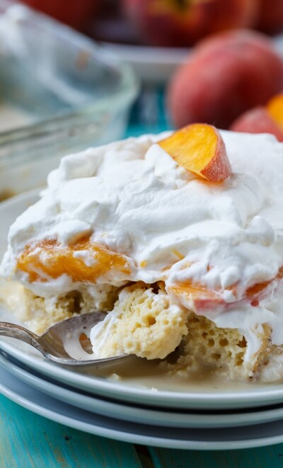 Peach Bourbon Tres Leches - Spicy Southern Kitchen