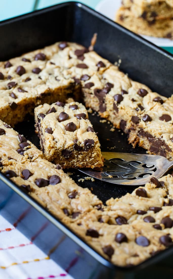 Peanut Butter Bars with Chocolate Chips