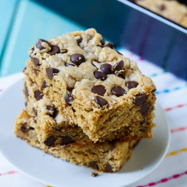 Peanut Butter Bars with Chocolate Chips