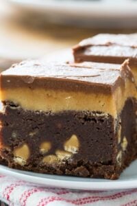 Double Frosted Peanut Butter Brownies