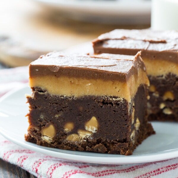 Double Frosted Peanut Butter Brownies