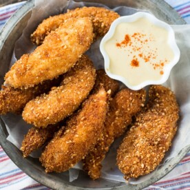 Peanut Crusted Chicken Fingers - Spicy Southern Kitchen