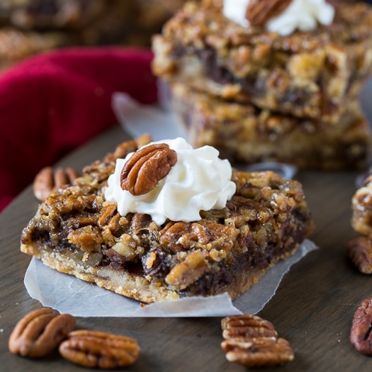 Chocolate Chip Pecan Pie Bars