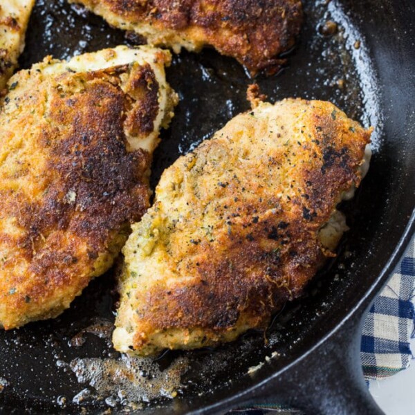 Pesto Pan-Fried Chicken