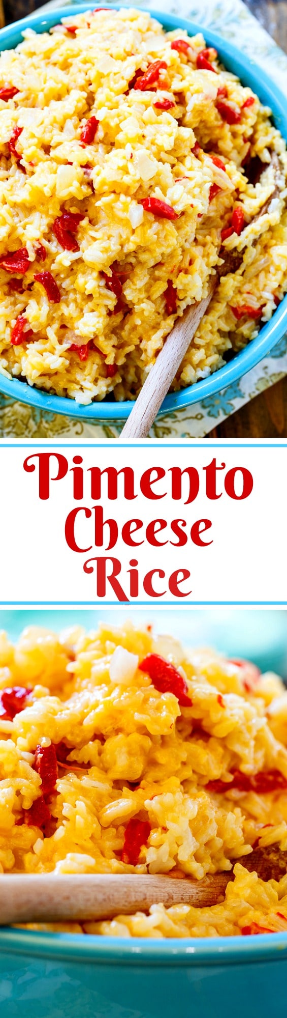 Pimento Cheese Rice combines the flavors of pimento cheese with white rice to create a cheesy, flavorful side dish.