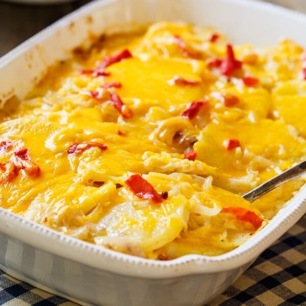 Pimento Cheese Potato Gratin