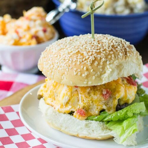 Southern Pimento Cheese Burger Recipe - Spicy Southern Kitchen