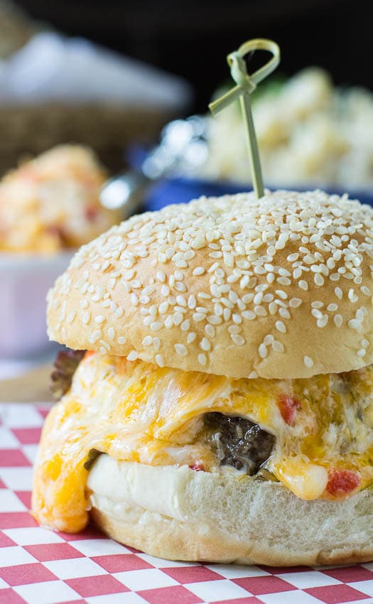 Pimiento Cheese Burger #recipe