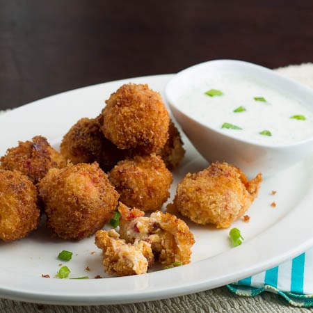 Fried Pimiento Cheese Balls with Ranch Dipping Sauce - Spicy Southern ...