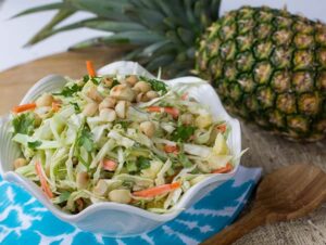 Pineapple Macadamia Slaw