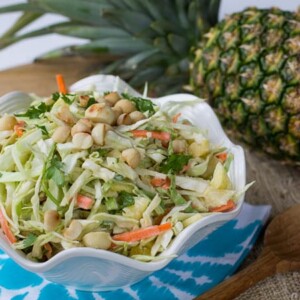 Pineapple Macadamia Slaw