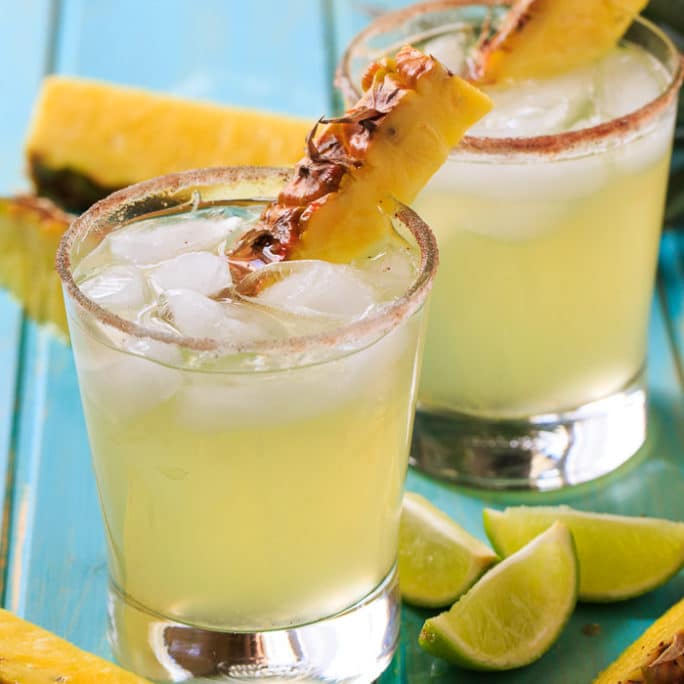 pineapple-cinnamon margarita