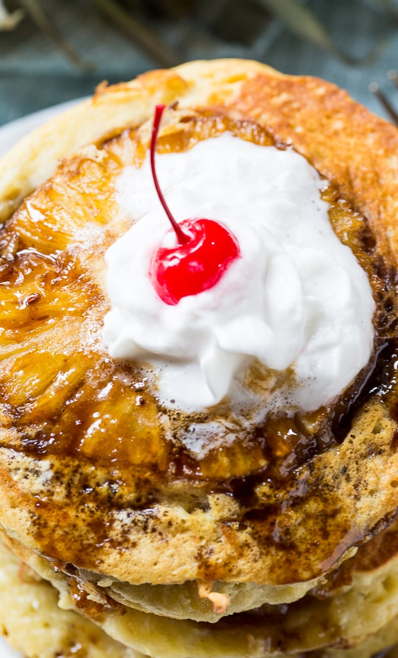 Pineapple Upside Down Pancakes Spicy Southern Kitchen