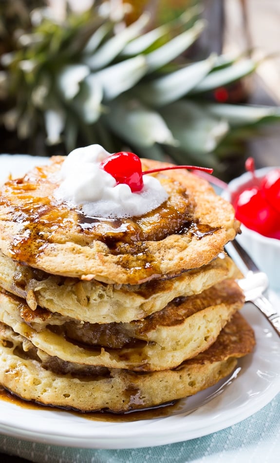 Pineapple Upside Down Pancakes Spicy Southern Kitchen