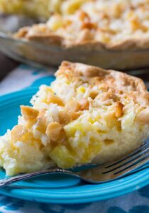 Pineapple Coconut Macadamia Pie