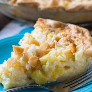 Pineapple Coconut Macadamia Pie