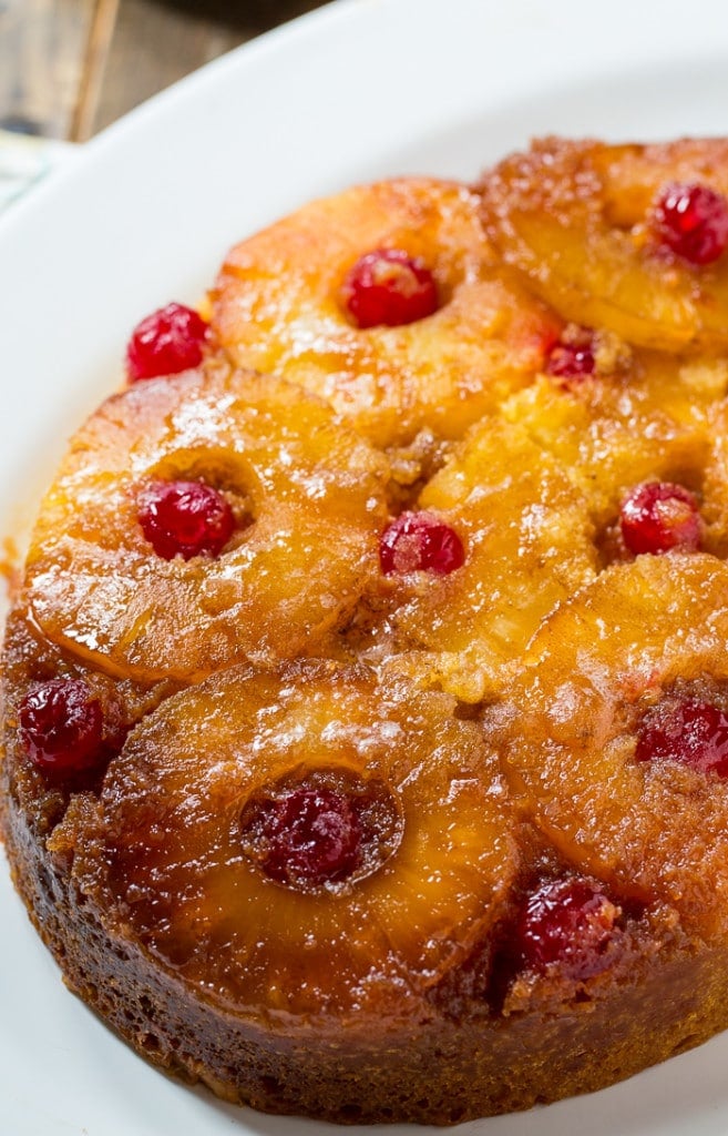 Grilled Pineapple Upside Down Cakes - One Hot Oven