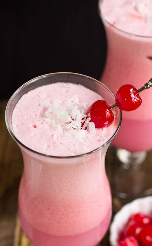 Pink Coconut Frost Cocktail