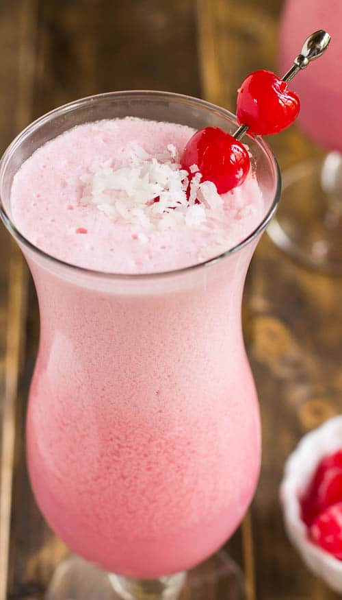 Pink Coconut Frost Cocktail