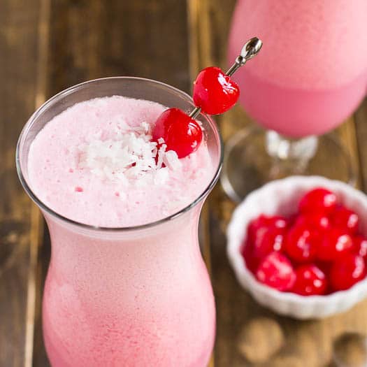 Pink Coconut Frost Cocktail