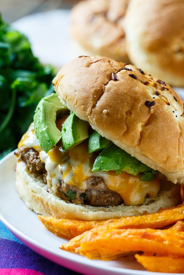 Chipotle Pork Burgers