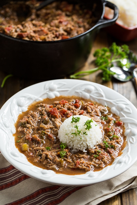 Roast Pork and Tasso Gumbo #mardigras