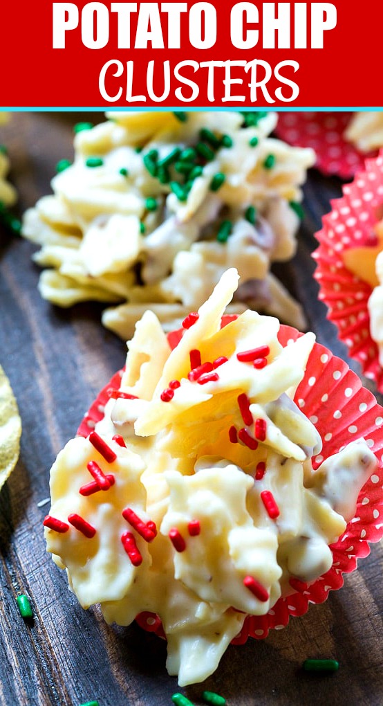 Close-up of a candy cluster.