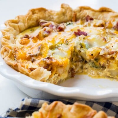 Bacon and Potato Quiche - Spicy Southern Kitchen