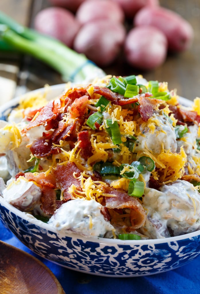 red potato salad sour cream mayonnaise