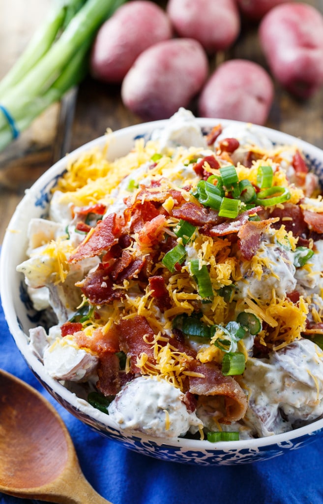 Loaded Ranch Potato Salad - Spicy Southern Kitchen