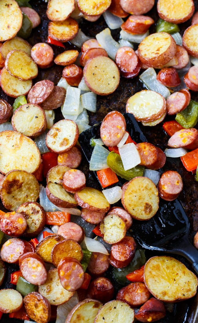Oven-Roasted Sausage and Potatoes - Spicy Southern Kitchen