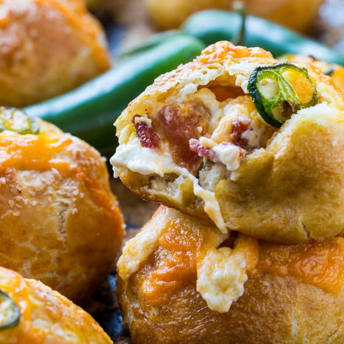 Jalapeno Popper Stuffed Pretzel Rolls