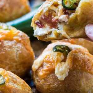 Jalapeno Popper Stuffed Pretzel Rolls