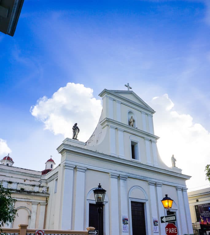 The Cathedral where Ponce de Leon's remains lie.