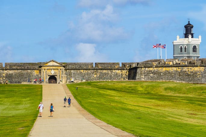 El Morro fort in Old San Juan, Puerto Rico