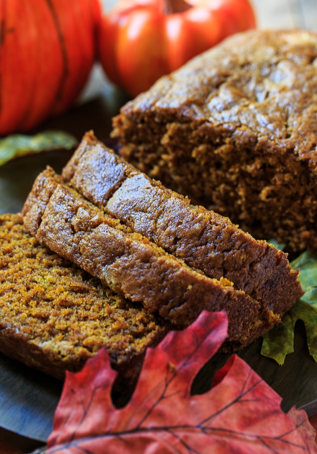 Spicy Pumpkin Bread - with a hefty dose of fall spices, this pumpkin bread is not lacking in flavor.