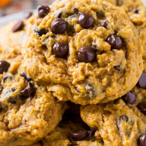 Soft Pumpkin Chocolate Chip Cookies