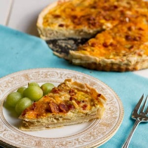 Caramelized Onion and Bacon Quiche - Spicy Southern Kitchen