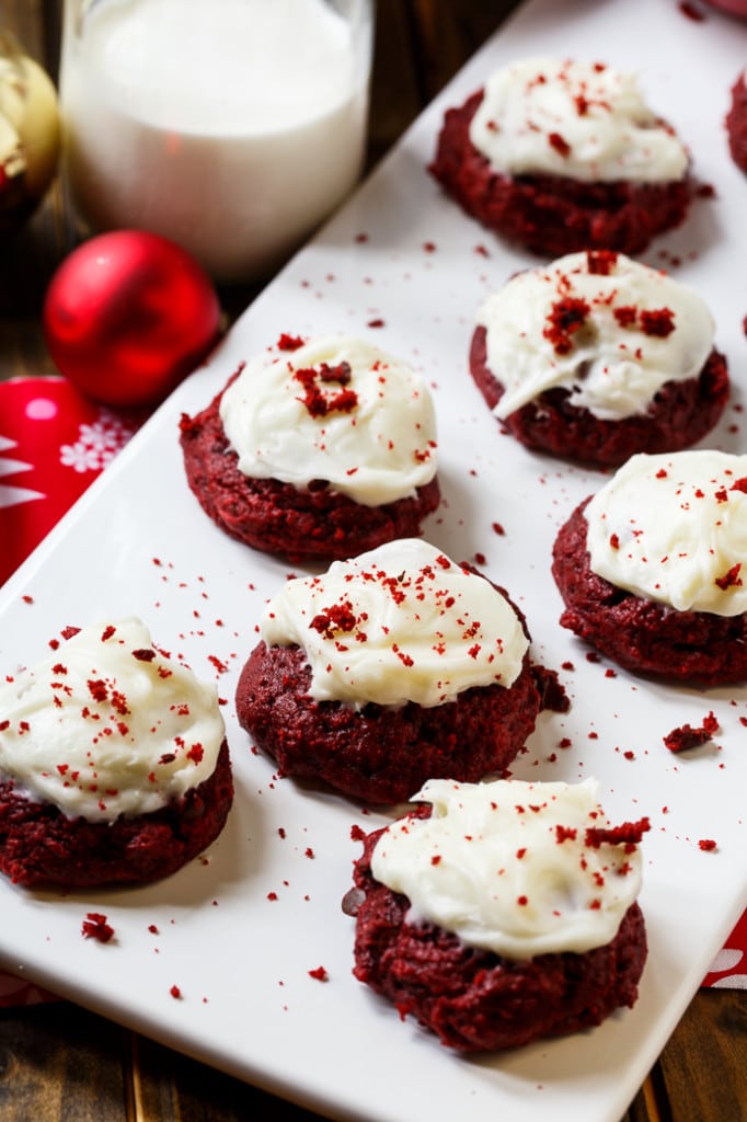 Red Velvet Cookies with Cream Cheese Frosting Spicy Southern Kitchen