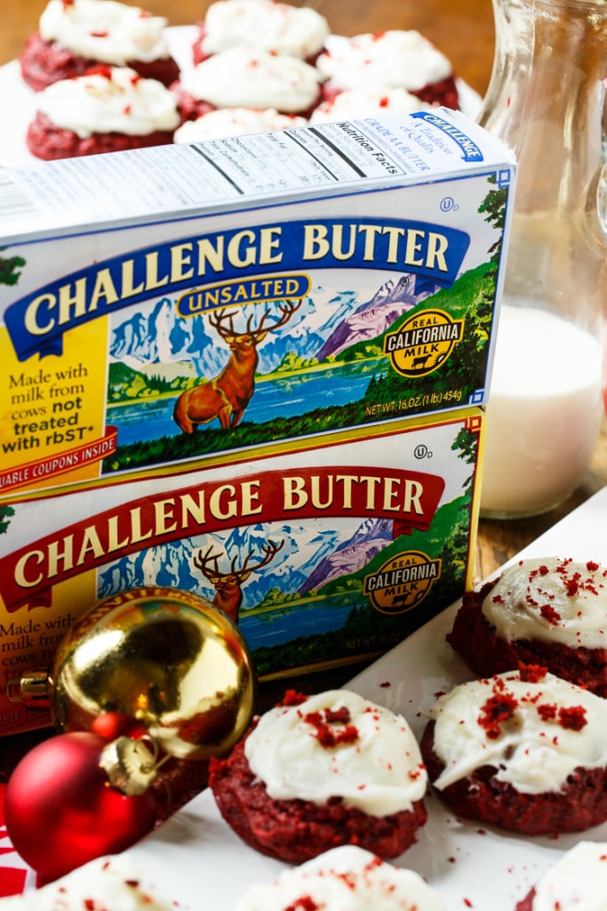 Red Velvet Cookies with Cream Cheese Frosting