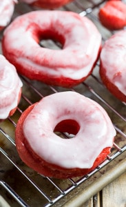 Red Velvet Donuts with Glaze - Spicy Southern Kitchen