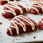 Red Velvet Scones with Cream Cheese Glaze