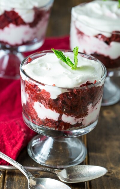 Individual Red Velvet Trifles - Spicy Southern Kitchen